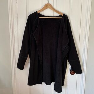Soft Fleece Lined Open Cardigan